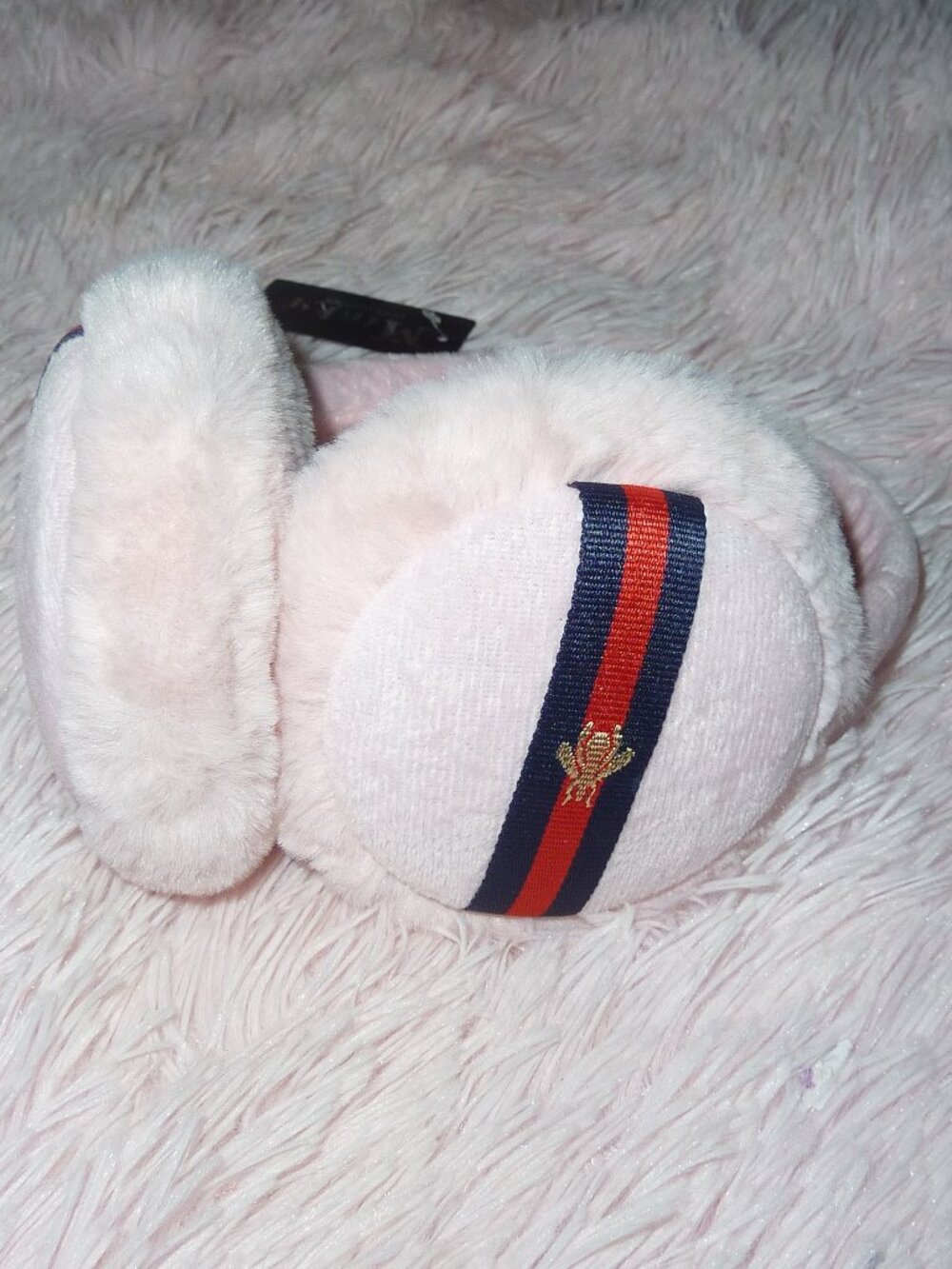 NWT Minky Brand Super Soft Pink Earmuffs One Size Adult